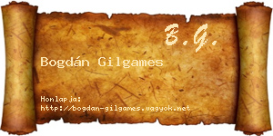 Bogdán Gilgames névjegykártya